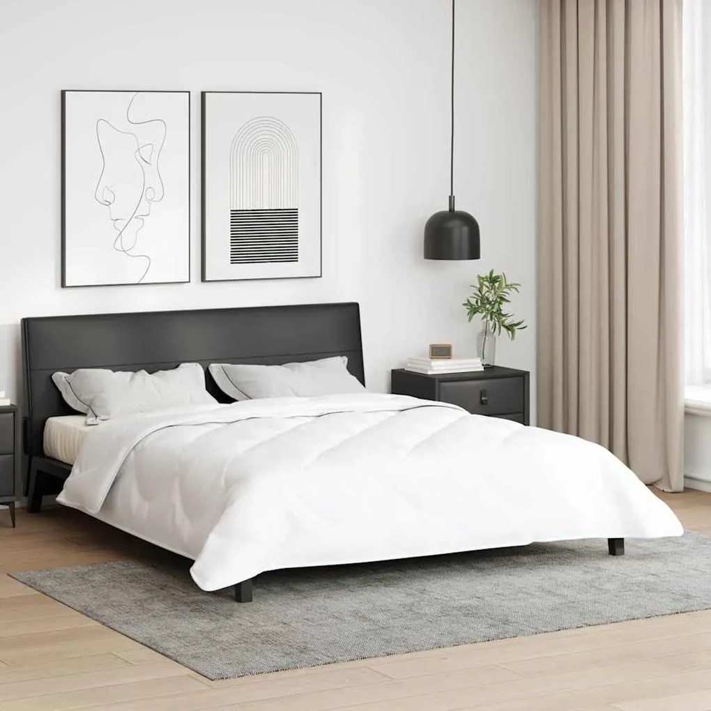 vidaXL Plapumi &amp; Pături Alb 200 x 200 cm Microfibră
