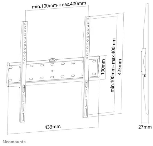 Suport perete NM 32"-55" 40kg ng