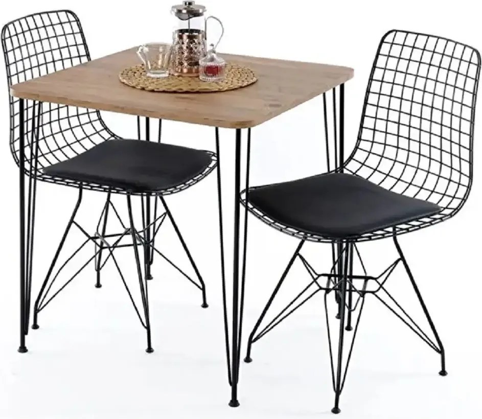 Masa bucatarie patrat texturata, Homs 70x70x75 cm,A0044