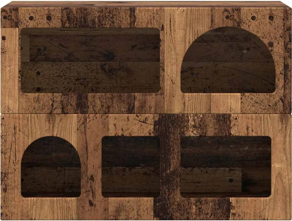 vidaXL Bufet Lemn vechi 80.5 x 35 x 59 cm Lemn compozit