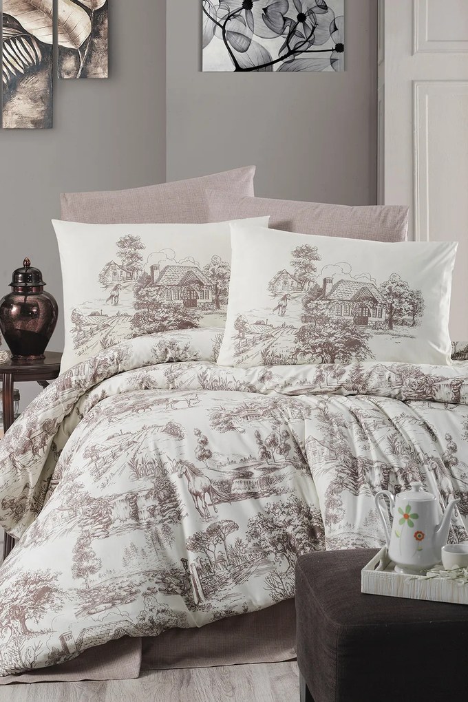 Lenjerie de pat Vintage village bej