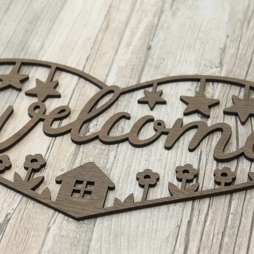 DUBLEZ | Decorațiune ieftină pentru perete - Welcome