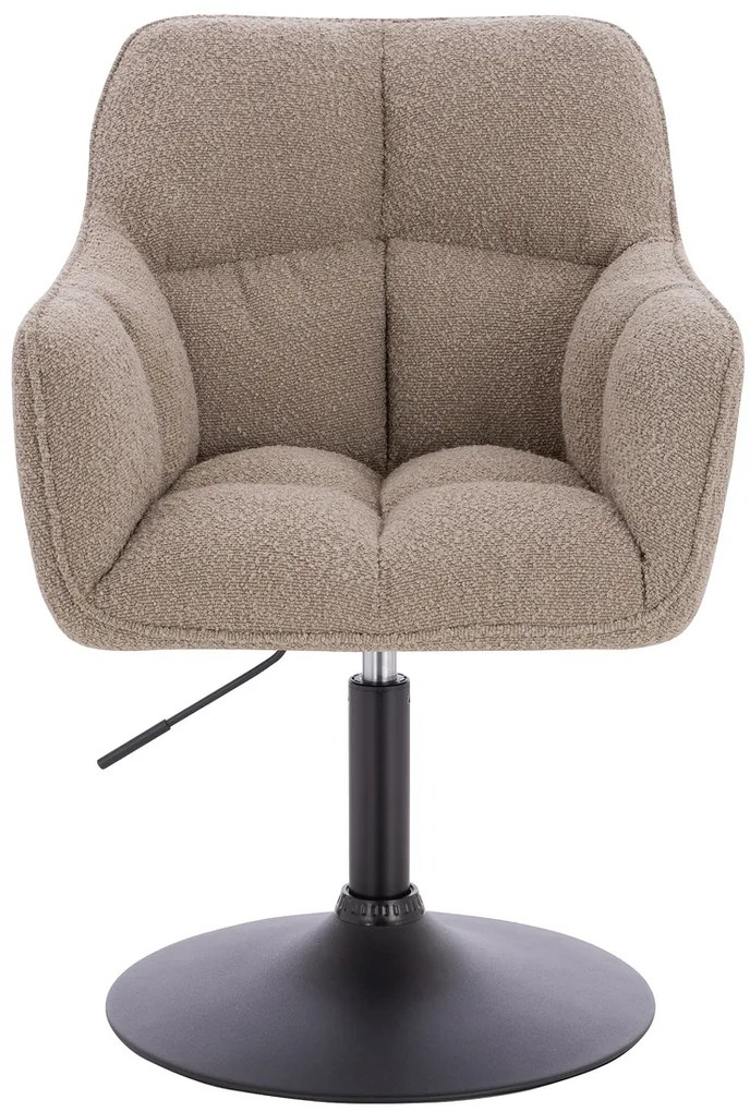 HR550N Scaun Latte Boucle cu Bază Neagră