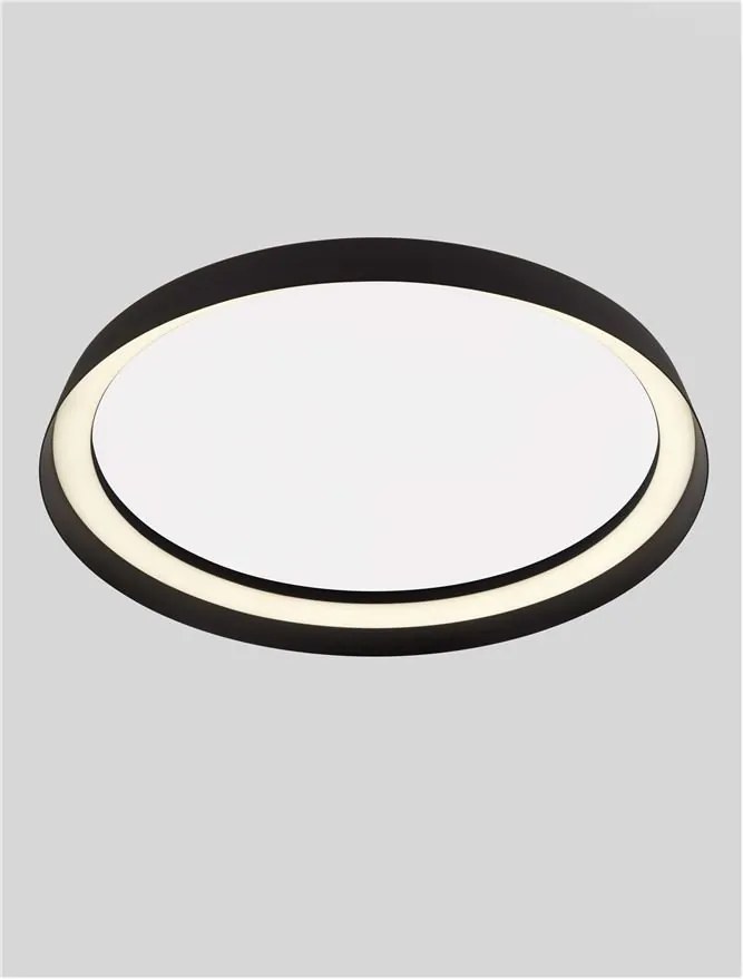Plafoniera LED design modern circular ORMI negru D-45cm