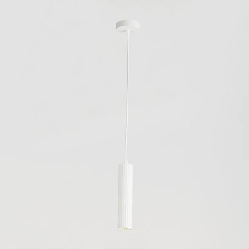 Pendul din aluminiu canelat Anna alb