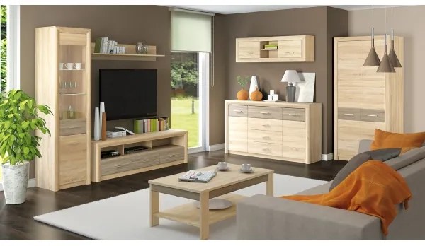 Poliță de perete ARNIKA 24x92 cm, stejar sonoma