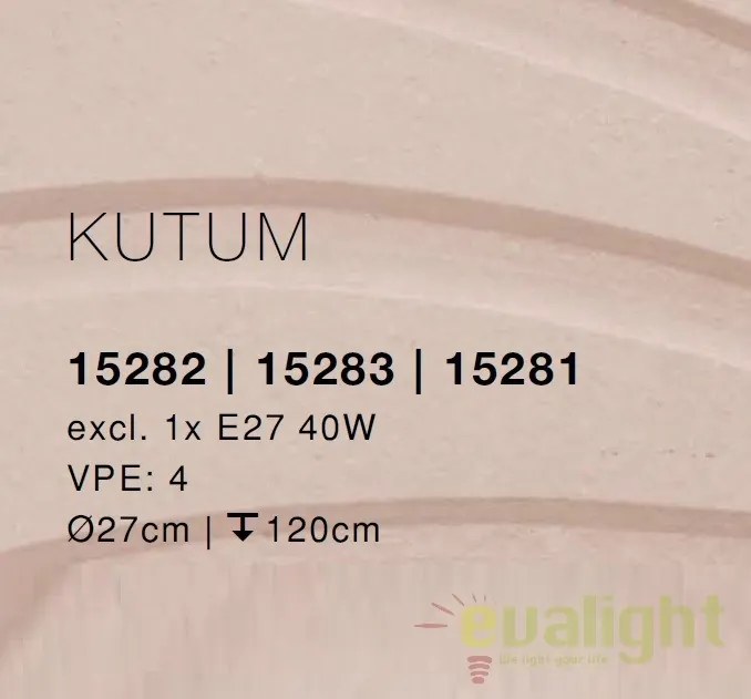 Pendul design Industrial Style Kutum negru/cupru 15282 GL