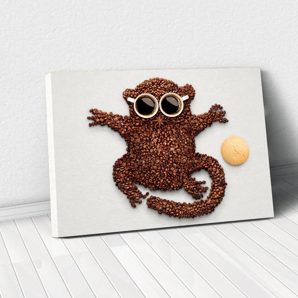 Tablou Canvas - Coffee Monkey 40 x 65 cm