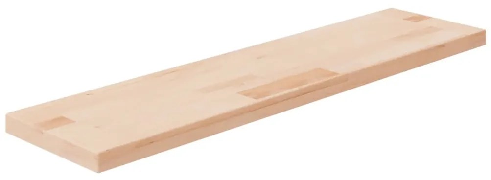 vidaXL Poliță, 80x20x2,5 cm, lemn masiv de stejar netratat