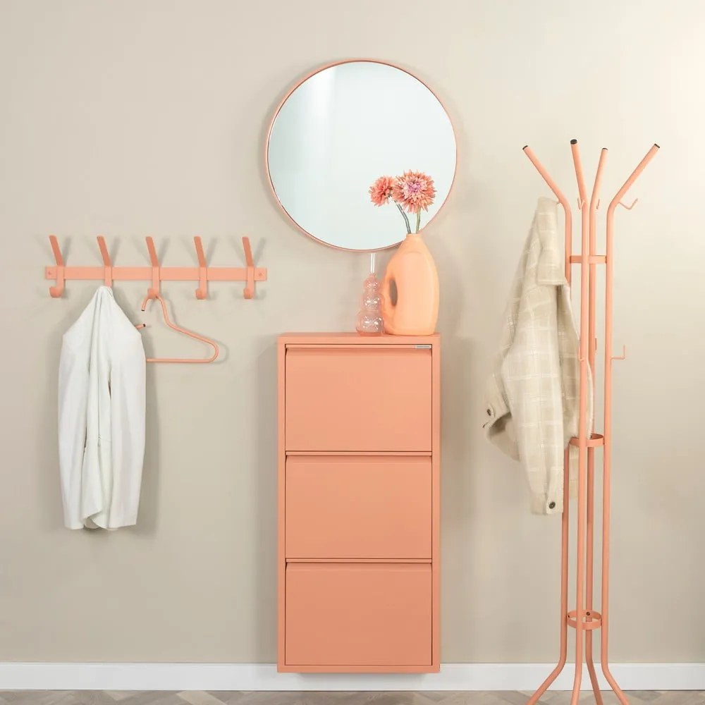 Pantofar somon cu deschidere înclinată din metal 50x103x15 cm Billy – Spinder Design