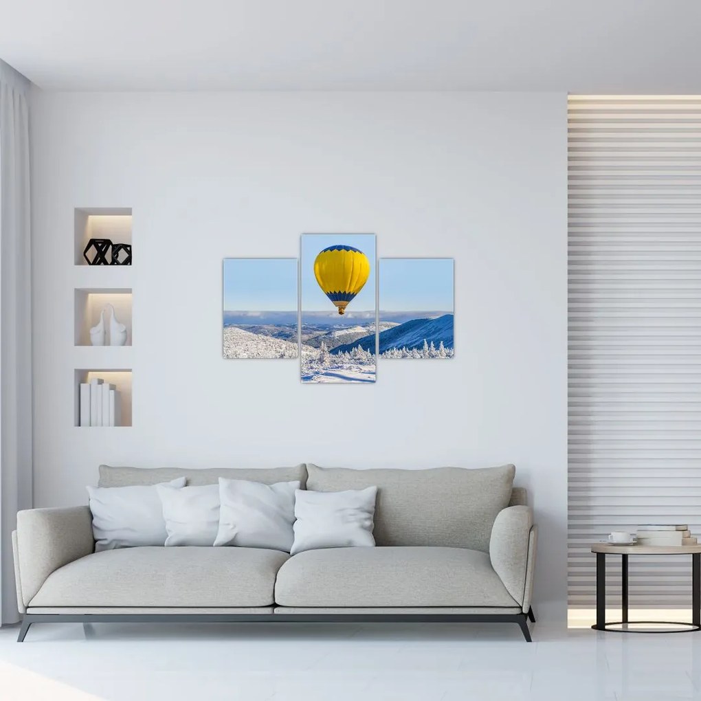 Tablou - Zbor peste peisaj de iarnă (90x60 cm)