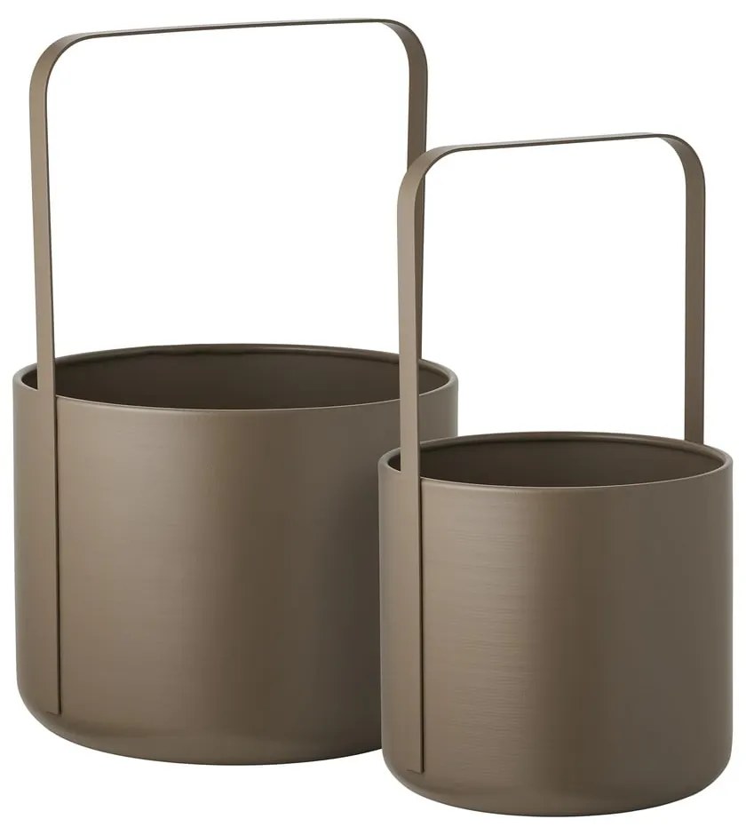 Ghivece decorative 2 buc. din metal ø 24,5 cm Tule – House Nordic