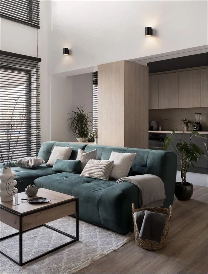 Aplica de perete design minimalist ambiental Dazle negru