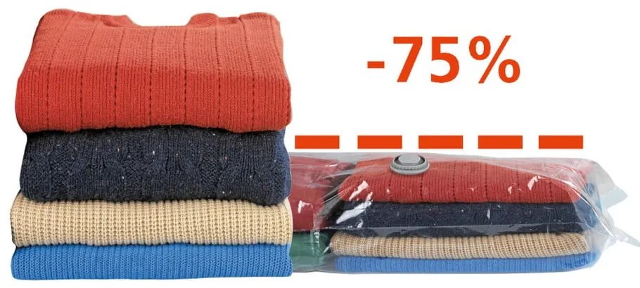 Sac depozitare vid Wenko Storage L, 105 x 70 cm