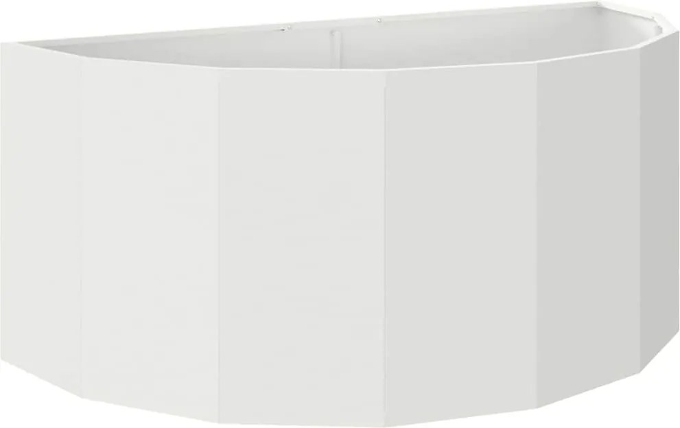 vidaXL Jardinieră Alb 120 x 60 x 50 cm Oțel