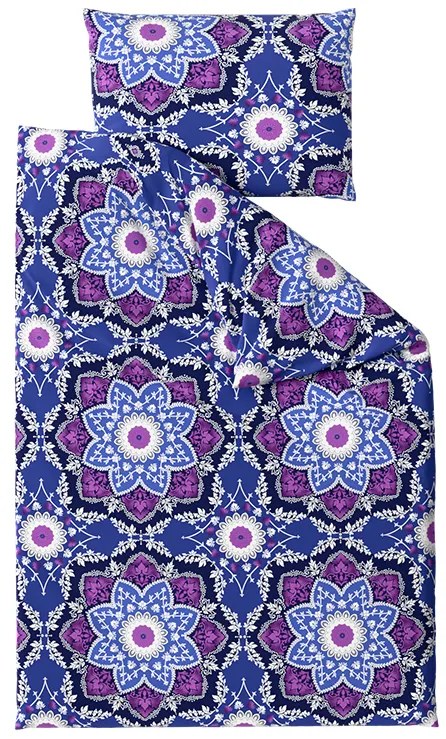 Lenjerie de pat din bumbac MANDALIX albastru Dimensiune lenjerie de pat: 70 x 90 cm | 140 x 200 cm