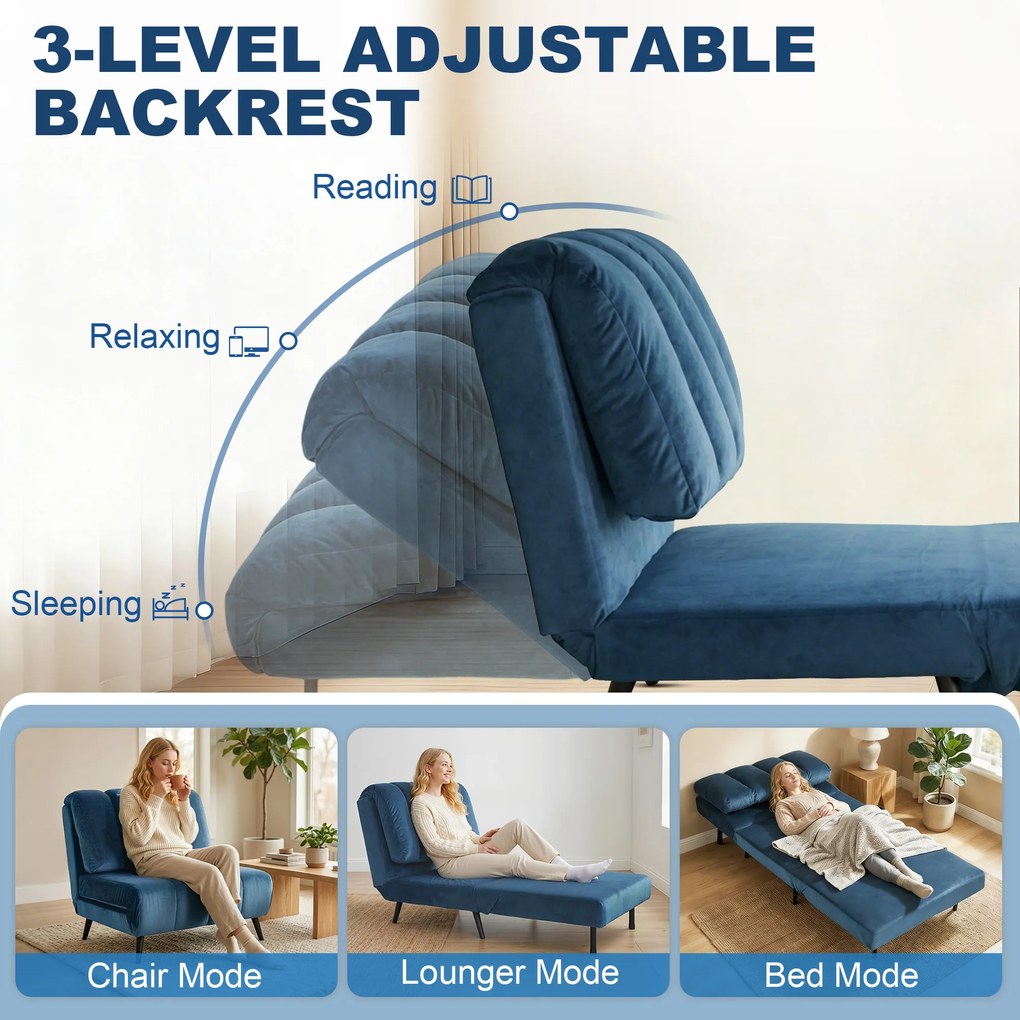 HOMCOM fotoliu extensibil | Aosom Romania