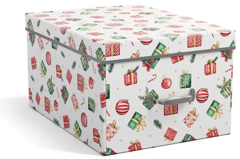 Cutie de depozitare din carton cu capac, decorativă 37x50x15 cm Engla Christmas Storage – Bigso