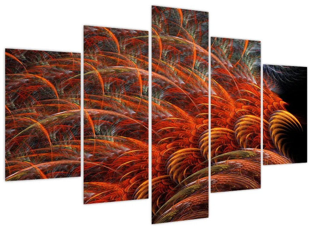 Tablou - Pene de imitație abstractă (150x105 cm)