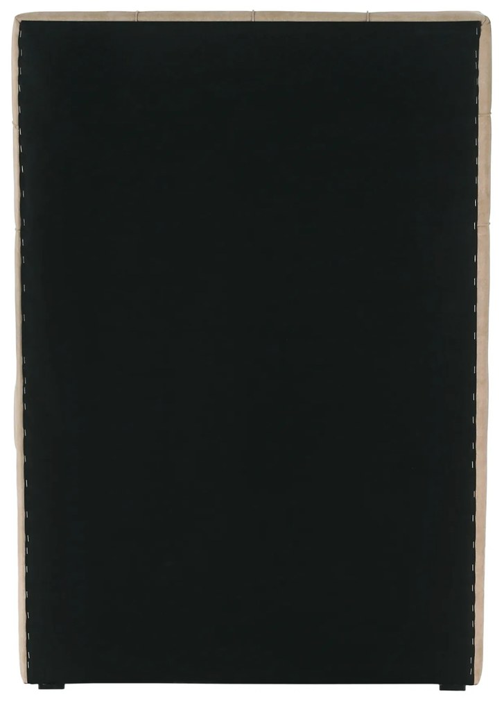 Pat boxspring, pat de o persoană, maro deschis, 80x200, dreapta, DANY