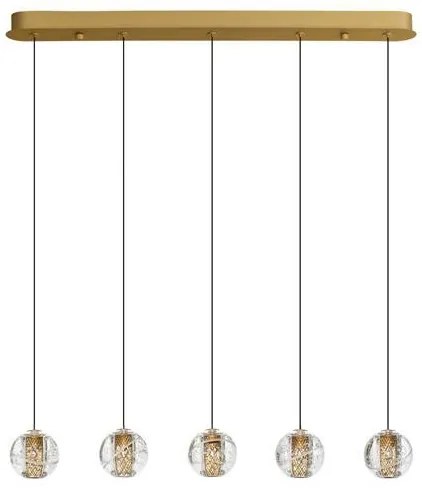 Lustra cu 5 pendule LED design modern LICIO