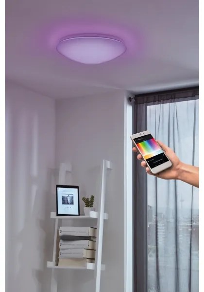 Aplică/plafonieră LED RGB dimabilă Eglo 32589 GIRON-C LED/17W/230V
