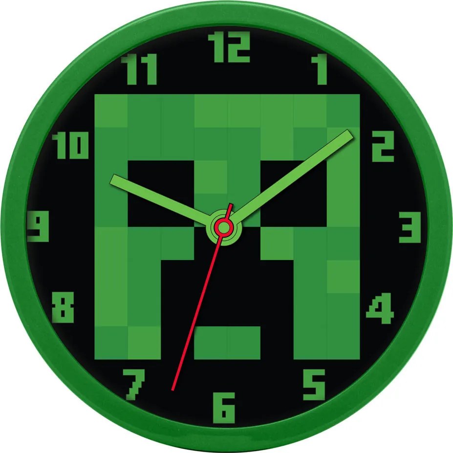 Minecraft Green ceas de perete 25 cm