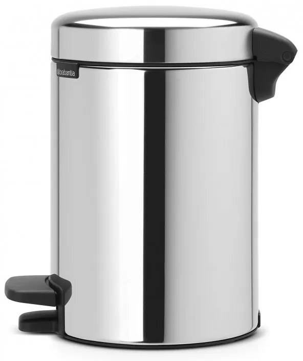 Cos de gunoi cu pedala Brabantia NewIcon 648997, 3 L, Inchidere lina, Baza antiderapanta, Inox
