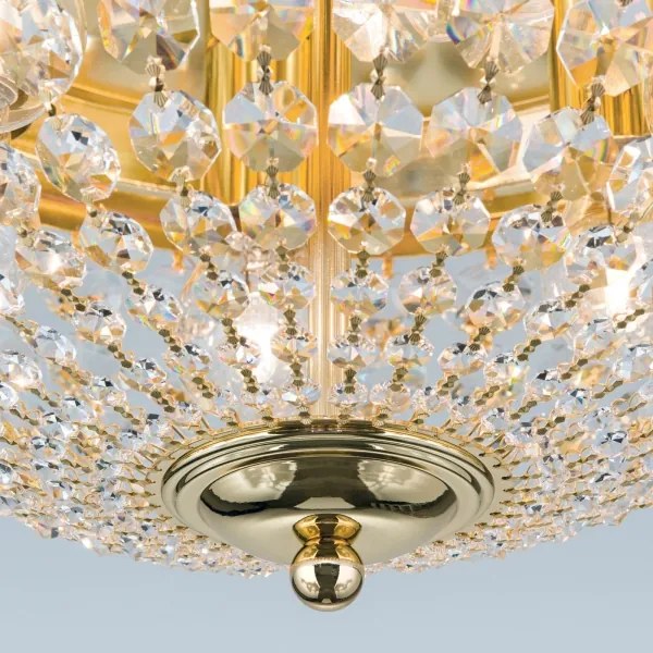 Plafonieră de cristal Orion DLU 1840/47 PLAFOND 6xE27/40W/230V d. 47 cm auriu