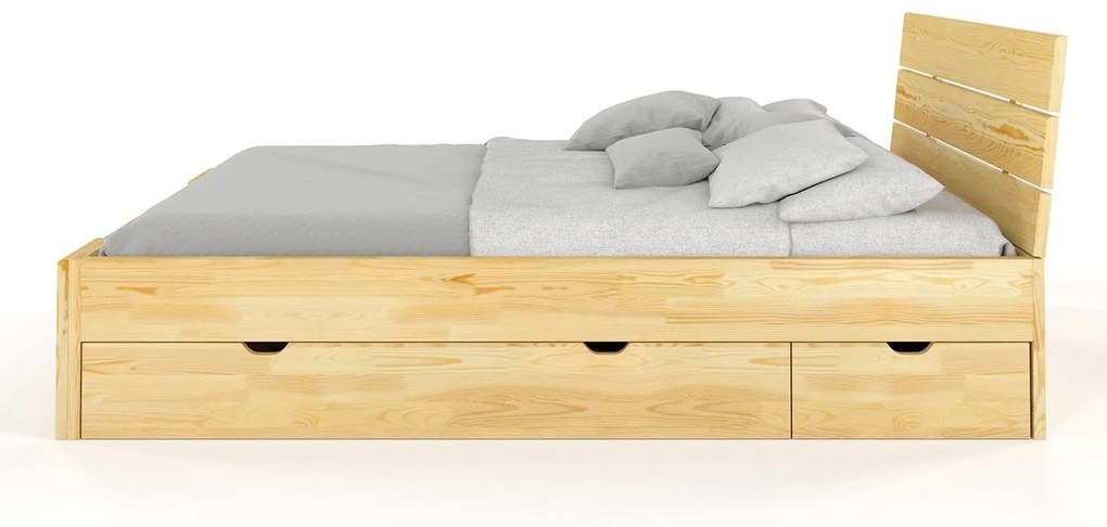 Pat matrimonial 160 cm Tosen High Drawers (pin). 800208