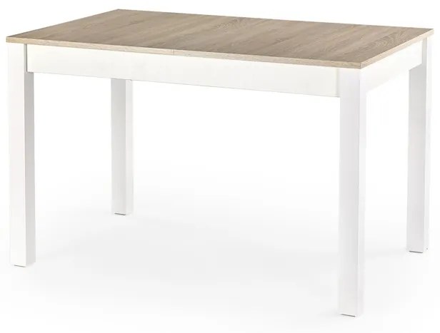 Masa extensibila Maurycy stejar sonoma/alb L 118-158 x l 75 x h 76 cm