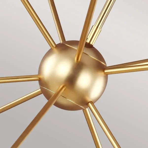 Lustră LED pe tijă Feiss FE-JAX10-BB JAX 10xG9/3W/230V auriu