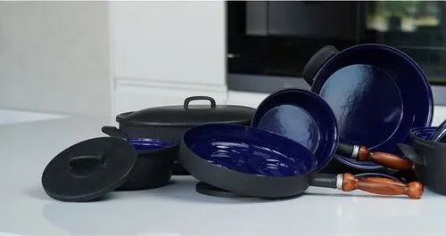 Oală emailată cu capac Sfinx BSE, 24 cm, 5 l, 5 l