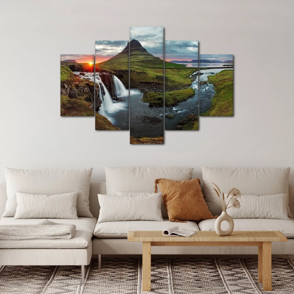 Tablou - Kirkjufell la apus (150x105 cm)
