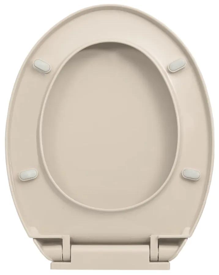 Capac WC cu inchidere silentioasa, roz caisa, oval 1, Caisa, nu
