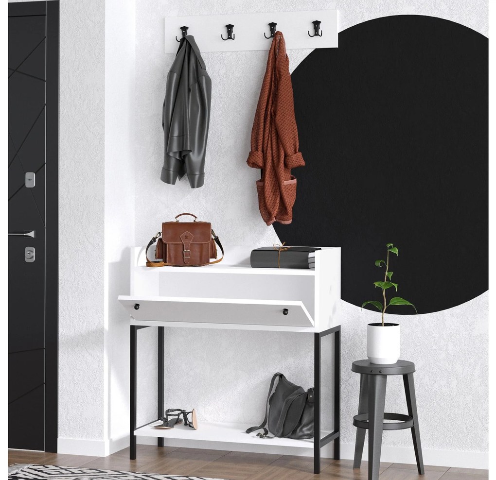Mobilier hol Aliex 33 (alb + negru) . 1093864