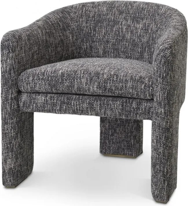 Scaun design LUX Pebbles, cambon negru 115373 HZ