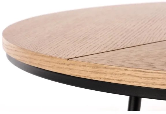 Măsuță de cafea KARIDA 41x80 cm bej/negru