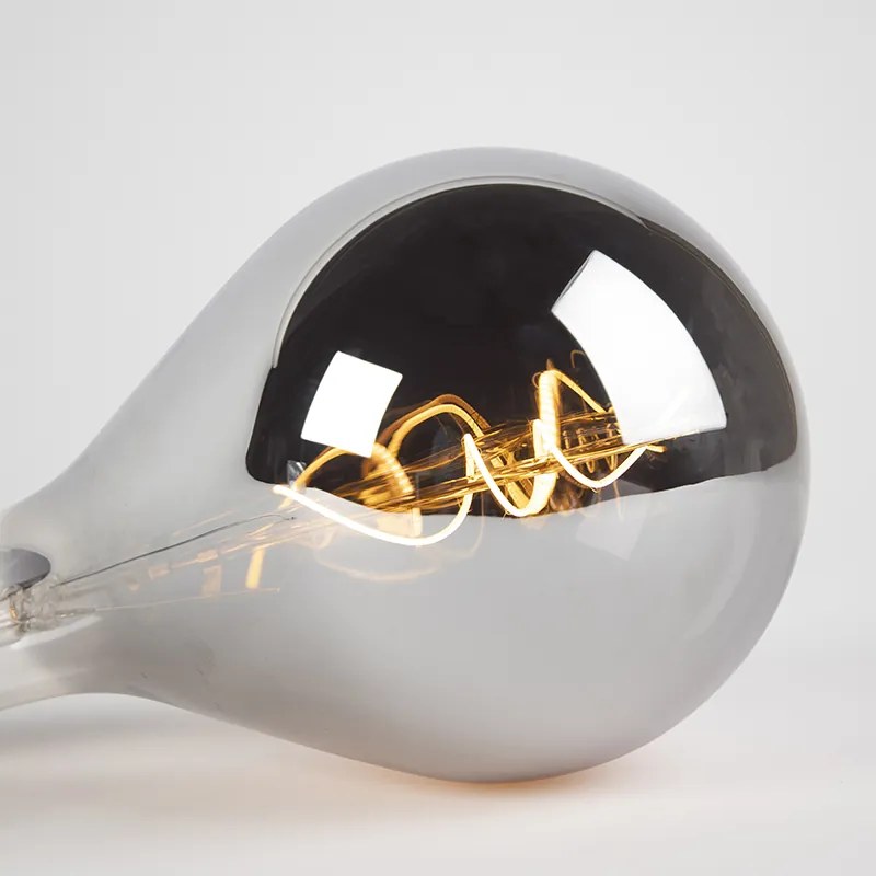 Lampă cu filament cu spirală LED reglabilă E27 A165 fum 250 lm 2100K