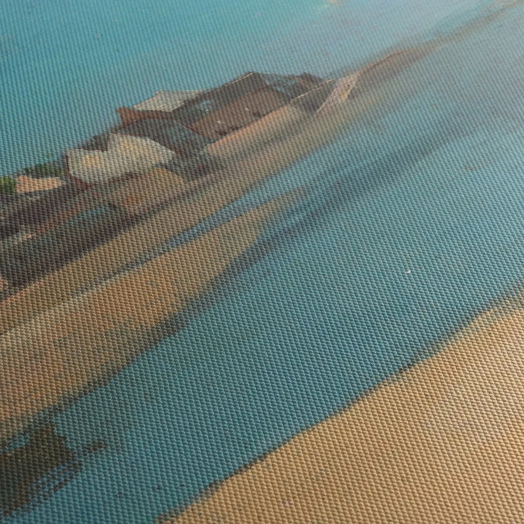 Tablou - Odilon Redon, Village by the Sea in Brittany, reproducere (90x60 cm)