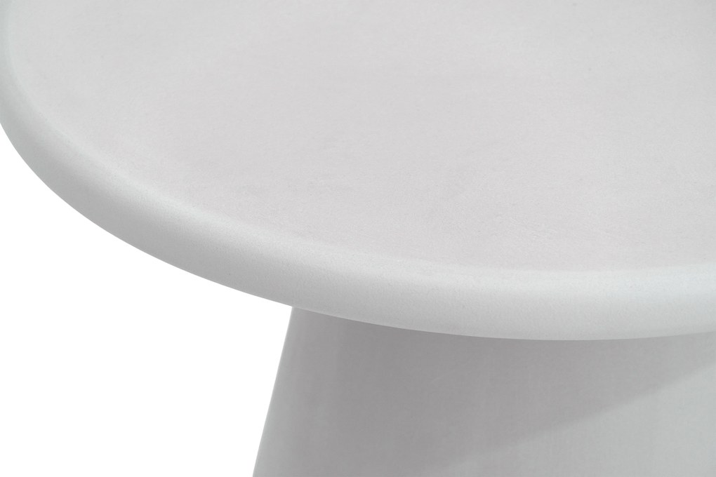 Măsuță de cafea rotundă Clav 60 cm - gri deschis