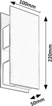 Rabalux 77063 - Aplica de perete LED pentru exterior KIONI LED/13W/230V IP65 antracit