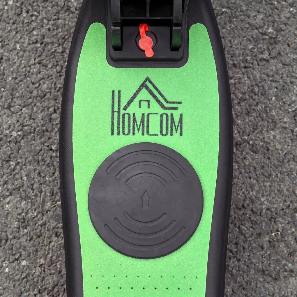 HOMCOM Trotinetă Electrică Pliabilă pentru Copii de 6+ Ani cu Înălțime Reglabilă, 71x36.5x75-80 cm, Verde | Aosom Romania