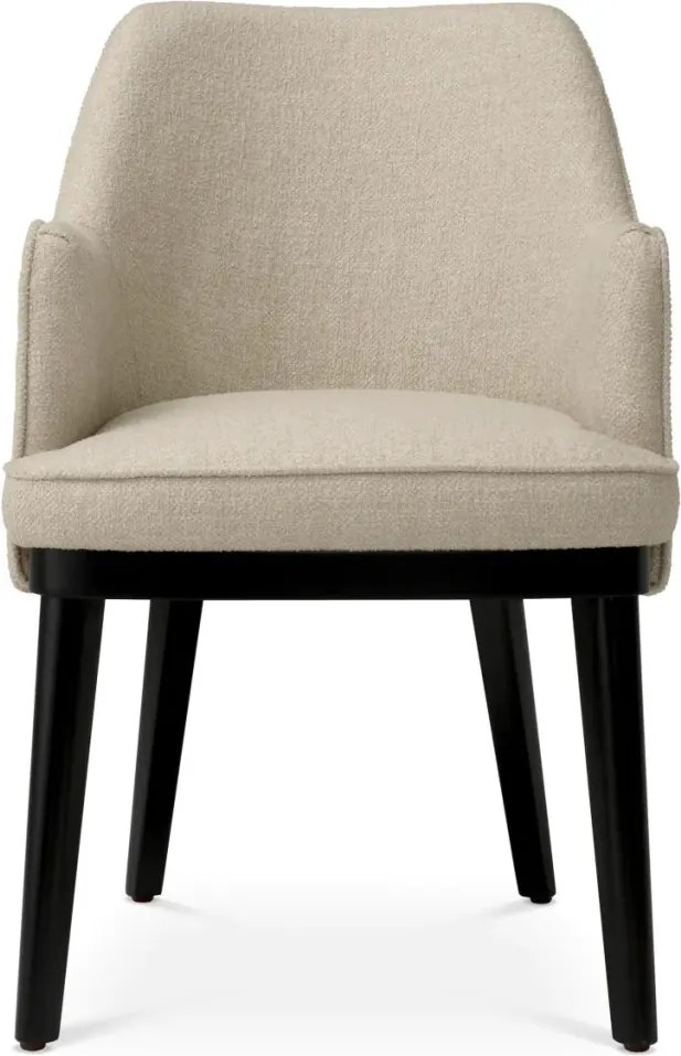 Scaun design elegant LUX Lavinia, Renato ecru/ negru