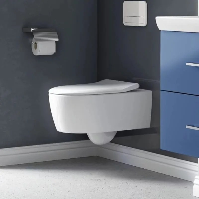 Set vas wc suspendat Villeroy&Boch Avento Direct Flush cu capac slim soft close