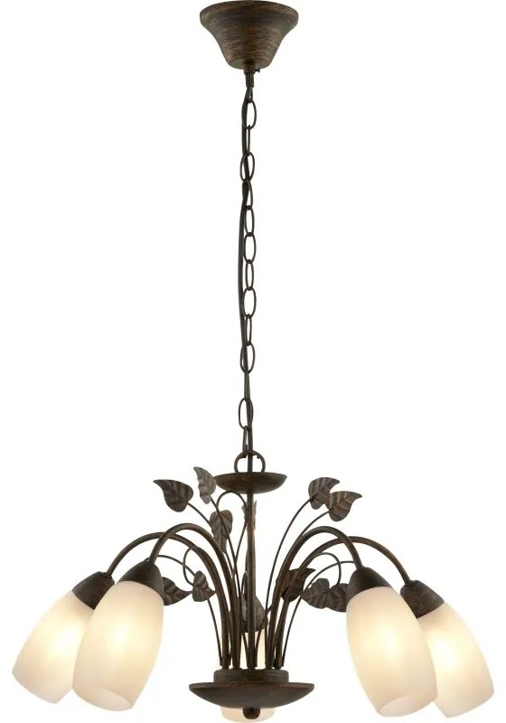 Candelabru rustic metal ruginiu VENEZIA