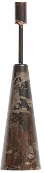 Suport lumanare maro/negru din fier 35 cm Shrill