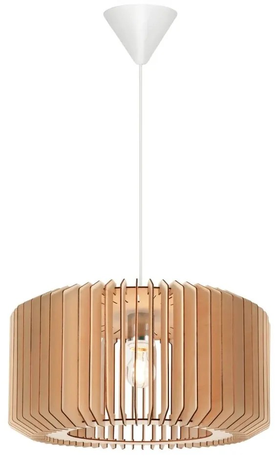 Pendul design modern Asti 50 alb, natur
