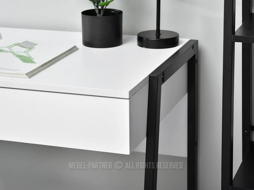 Masă PC Norway (alb + negru). 1109800