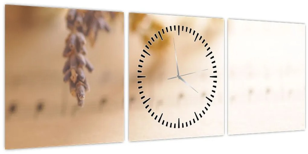 Tablou - Cântec (cu ceas) (90x30 cm)